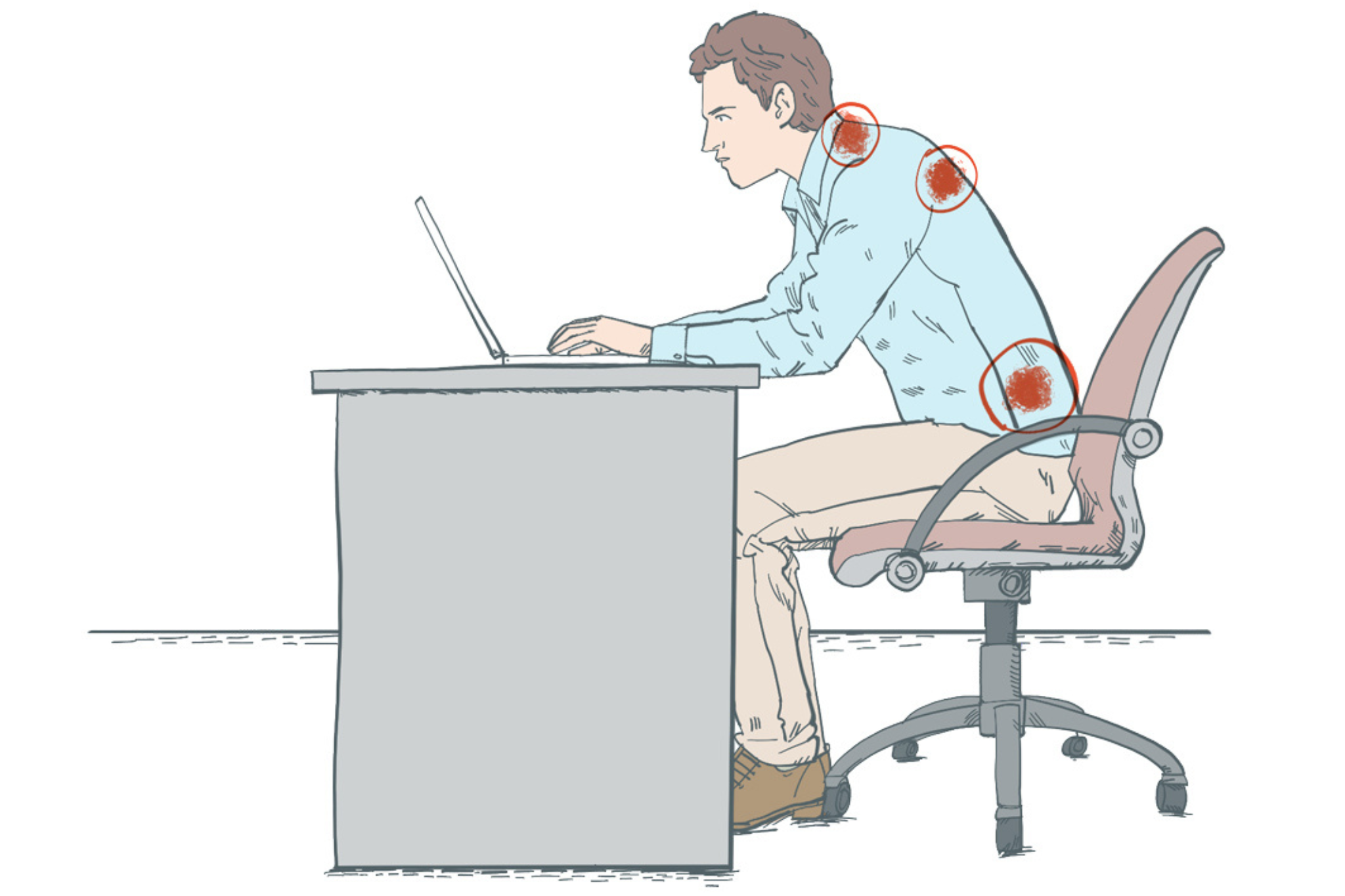 How to sit properly and avoid injury